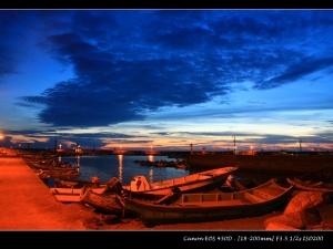 永新漁港夕照(一張流)