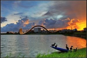 八月的夕陽~