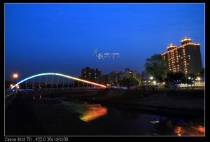 夜曝南崁溪鐵馬步道-青溪橋