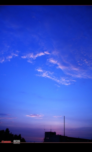 家裡頂樓的夕陽 II