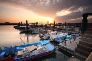 2/4 南寮漁港夕照