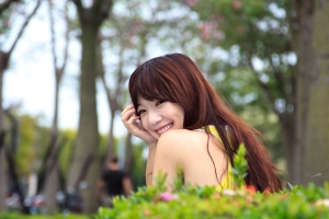 與OLIVIA兔悠哉地拍拍