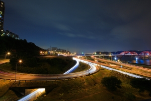 關渡橋夜景