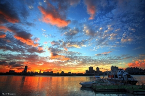 大稻埕火燒雲及夜景