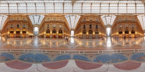 [全景]米蘭艾曼紐二世迴廊