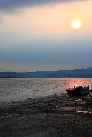 不美的夕陽…