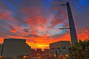 今晨火燒核四廠