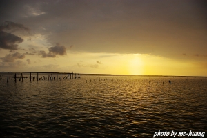 七股觀海樓夕景