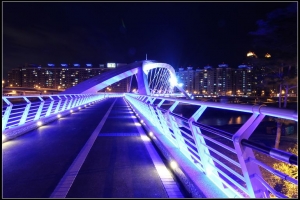 [ 60D ] 新店水岸陽光橋夜拍