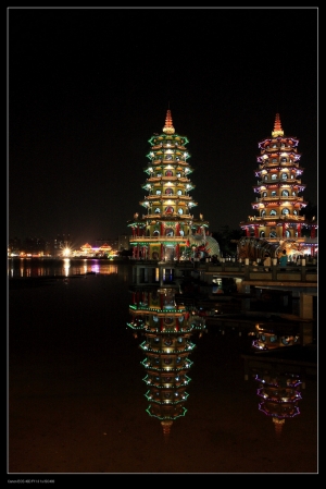 2008-11-29 左營蓮池潭雙塔煙火秀