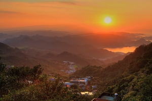 九份夕陽與夜景