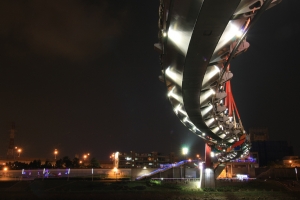 歡迎指教-(練拍)Rainbow bridge @ Taipei (20100926)