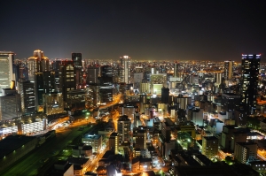 大阪梅田-藍天大廈夜景