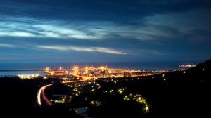 觀音山望台北港