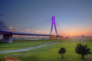 新北市三重 新北橋夕色黃昏