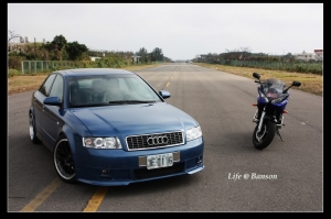 與AUDI A4 1.8T & YAMAHA FZ6-S 的邂逅
