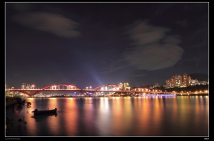 夜拍關渡大橋[2p]