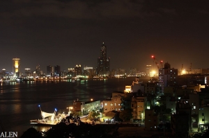 旗津的晚上,好美呀......