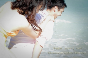 海邊...拍婚紗初體驗...