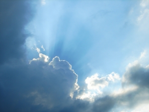 剛好拍到的一張雲景