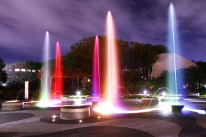 台東史博館夜間水舞