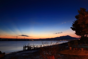 社子島霞光夕景