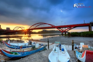 新北市八里 今日關渡橋之晨