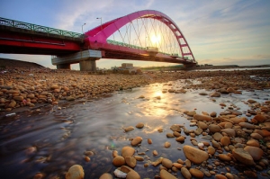 桃園大園鄉 彩虹橋夕照