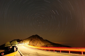 石門山星軌 & 武嶺星空