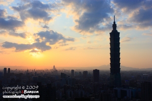 夕陽‧Taipei 1O1