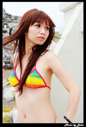 颱風天三芝比基尼外拍