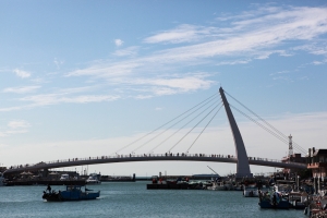 來到淡水，天氣晴!!