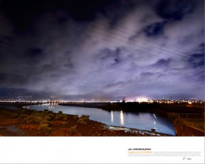 五股八里溼地夜色之---梅花颱風前夕