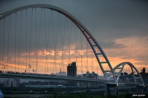 新北夜  新月橋