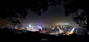 霧濛濛之 劍南山 夜拍