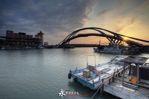 桃園新屋鄉 永安漁港夕色