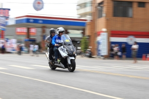 環台自行車賽經過學甲