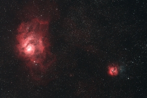 M8礁湖星雲 M20三裂星雲