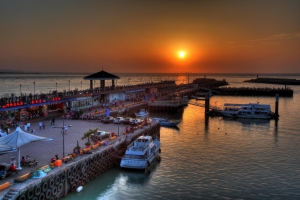 淡水夕照