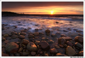 林口發電廠之海岸夕色