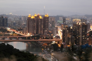 新店碧潭和美山步道拍夜景