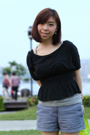 三人一狗 遊 八里~淡水~漁人碼頭