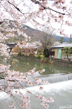 陰雨天的京都嵐山