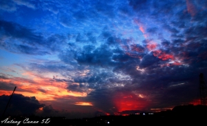 索倫之手~(今年第一次拍火燒雲)