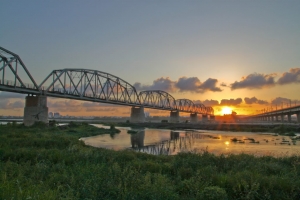 高雄舊鐵橋夕照