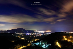 一張流 - 八里出海口夜景