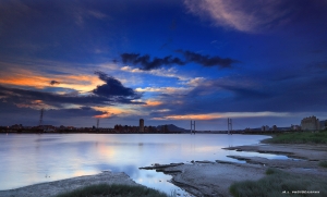 絢爛重陽橋與夕陽(景點分享)