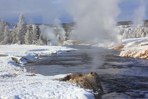 Firehole River in Winter, Yellowstone National Park
