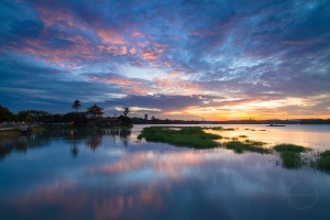 澄清湖夕彩之向左燒與向右燒