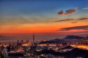 北縣中和市 烘爐地晨景